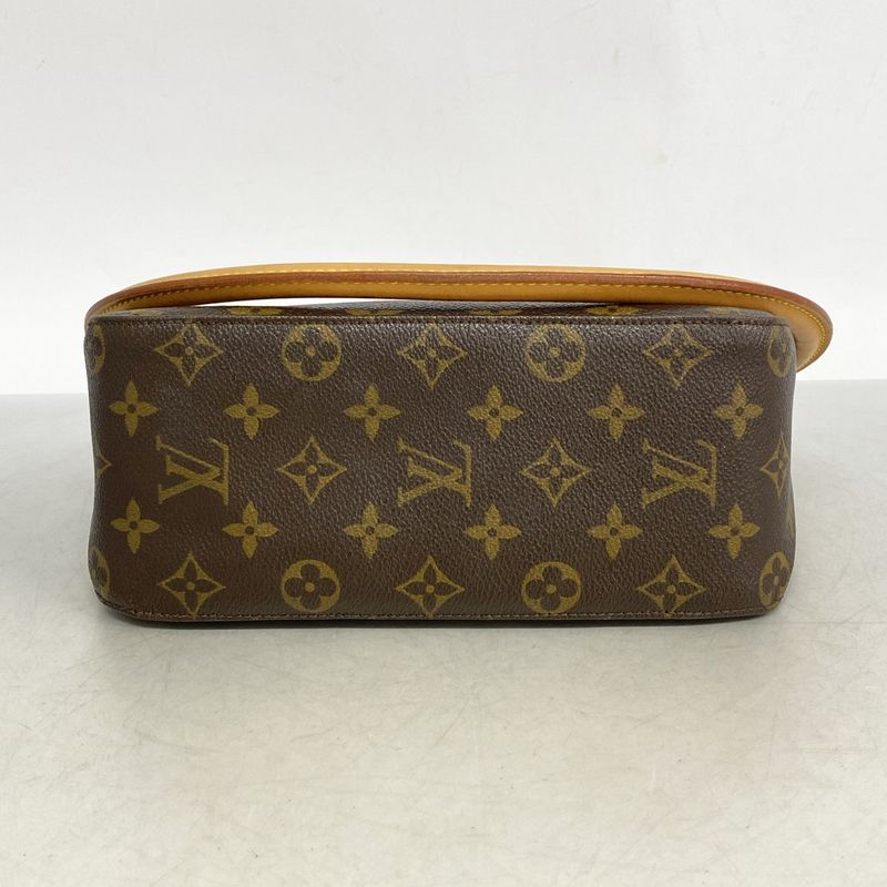 Louis Vuitton Shoulder Bag Monogram Looping MM M51146 Brown Ladies