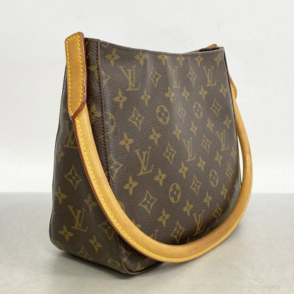Louis Vuitton Shoulder Bag Monogram Looping MM M51146 Brown Ladies