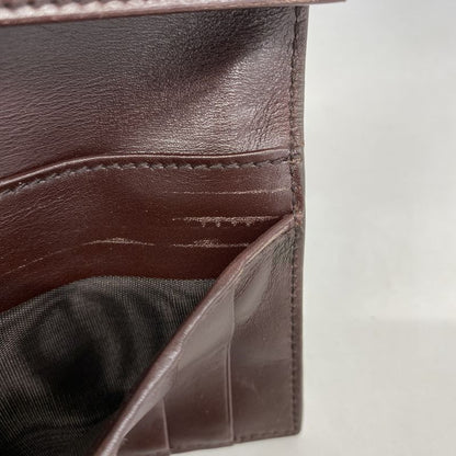 Guccissima 146229 Leather Brown Silver Hardware Women's Long Wallet