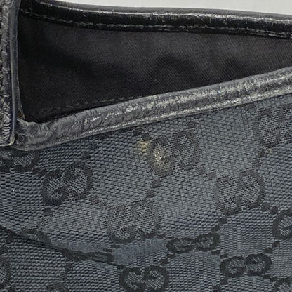 Gucci Handbag GG Canvas Jackie 00963 Canvas Black Silver Hardware Women