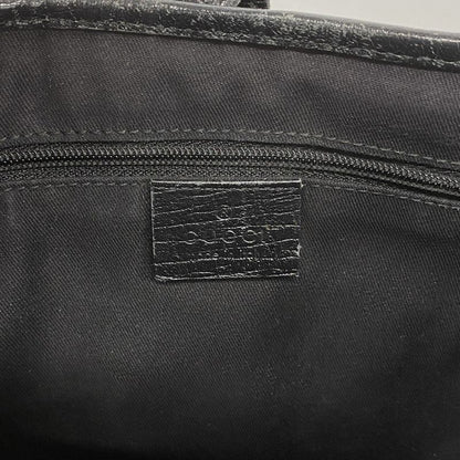 Gucci Handbag GG Canvas Jackie 00963 Canvas Black Silver Hardware Women