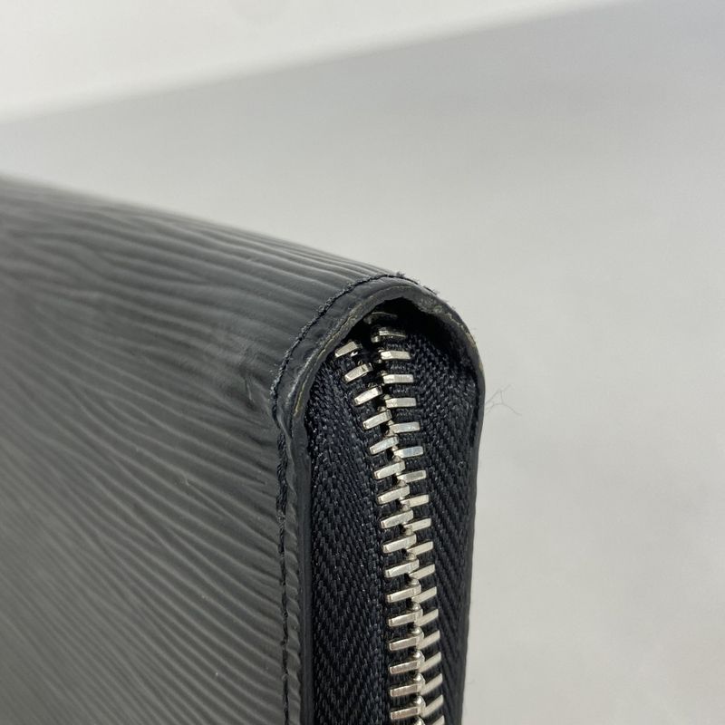 Louis Vuitton Epi Zippy Wallet M61857 Noir Black Men Women Unisex