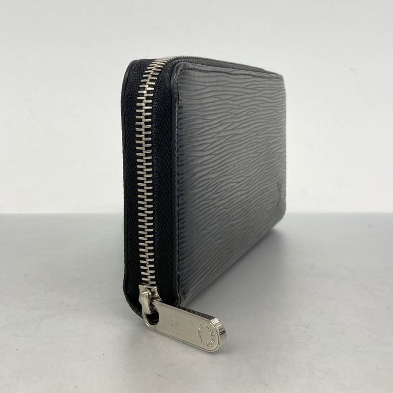 Louis Vuitton Epi Zippy Wallet M61857 Noir Black Men Women Unisex