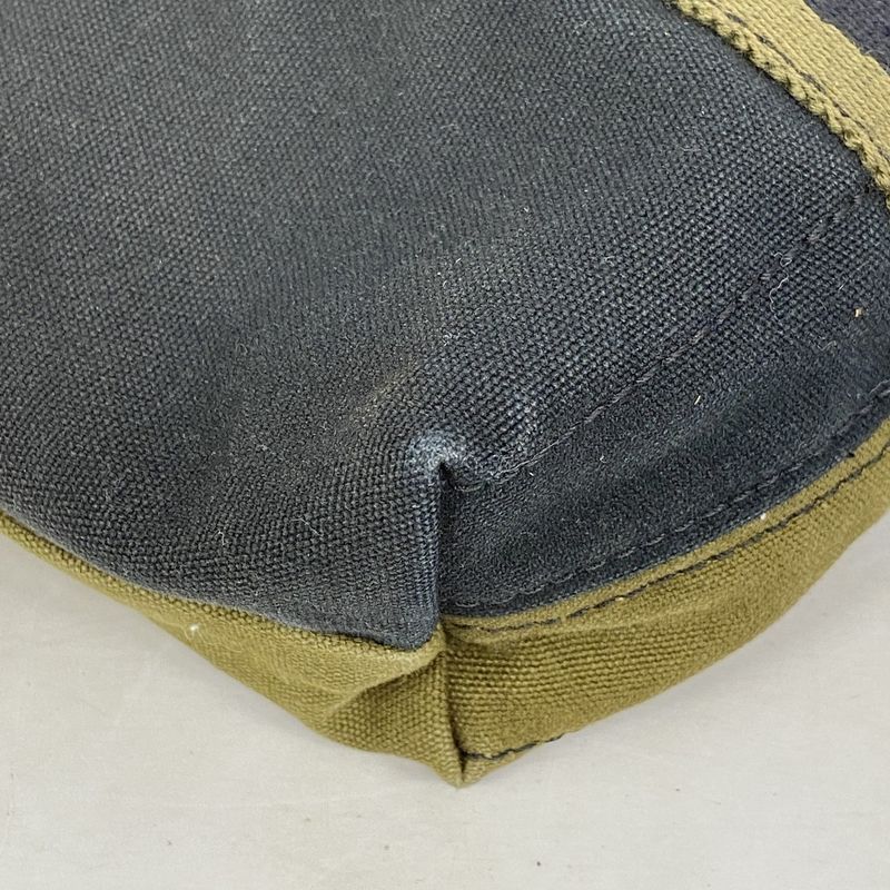 Hermes Tote Bag Fourre Tout Cabas Su Canvas Khaki Black Men Women Unisex