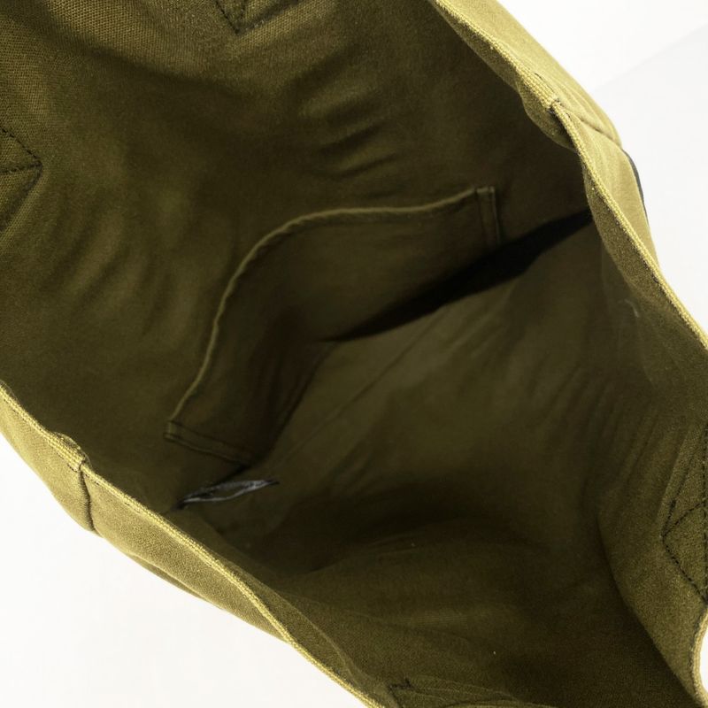 Hermes Tote Bag Fourre Tout Cabas Su Canvas Khaki Black Men Women Unisex