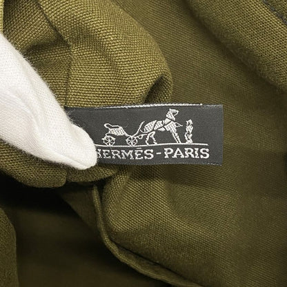 Hermes Tote Bag Fourre Tout Cabas Su Canvas Khaki Black Men Women Unisex