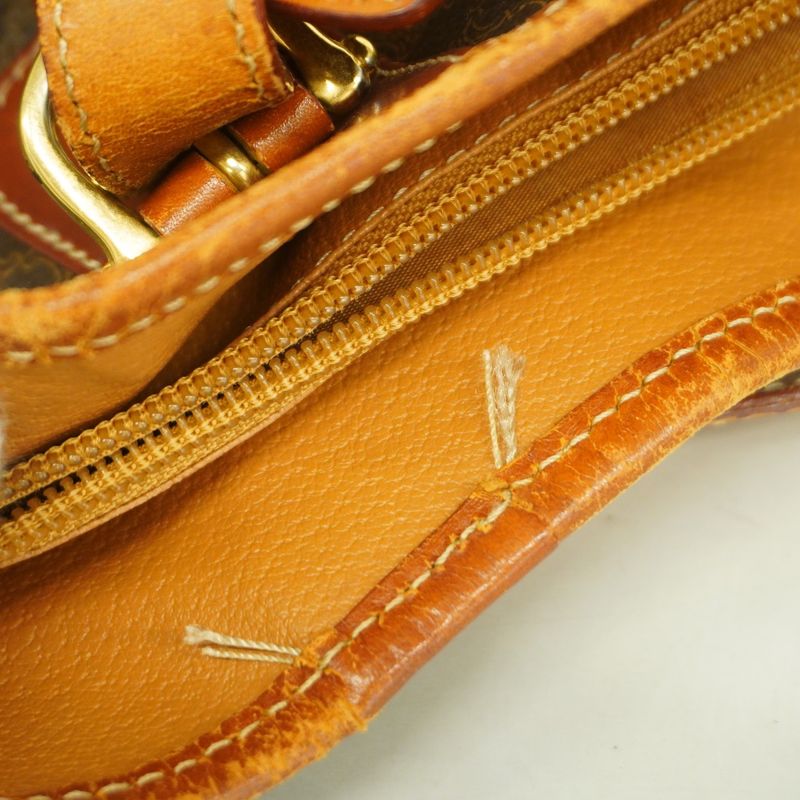 Celine Tote Bag Macadam PVC Brown Gold Hardware Women's