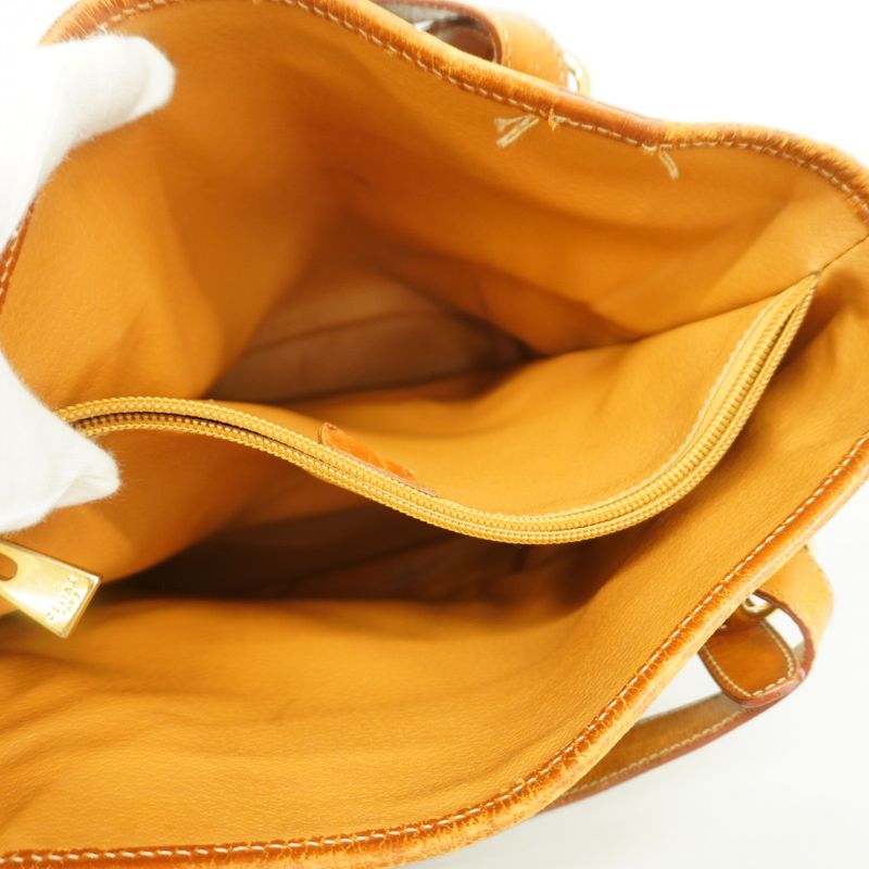 Celine Tote Bag Macadam PVC Brown Gold Hardware Women's
