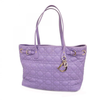 Christian Dior Tote Bag Canage Panarea PVC Purple Silver Hardware Women