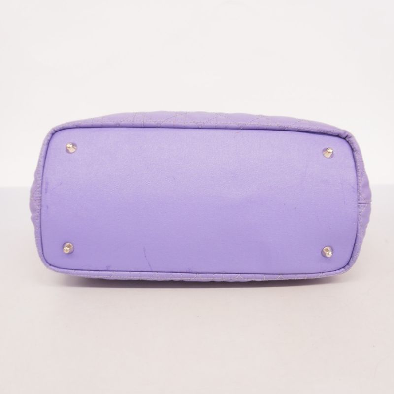 Christian Dior Tote Bag Canage Panarea PVC Purple Silver Hardware Women