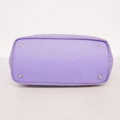 Christian Dior Tote Bag Canage Panarea PVC Purple Silver Hardware Women