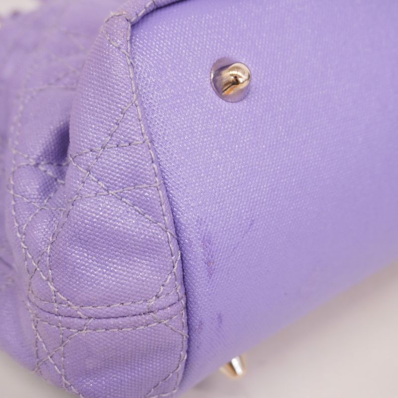 Christian Dior Tote Bag Canage Panarea PVC Purple Silver Hardware Women