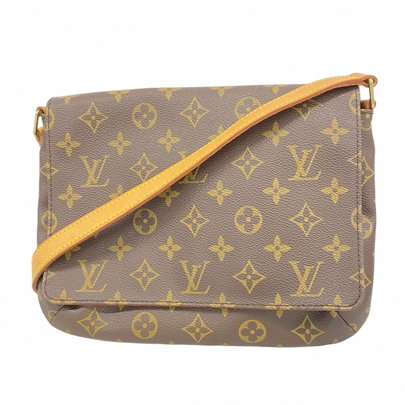 Louis Vuitton Shoulder Bag Monogram Musette Tango Short Strap M51257 Brown