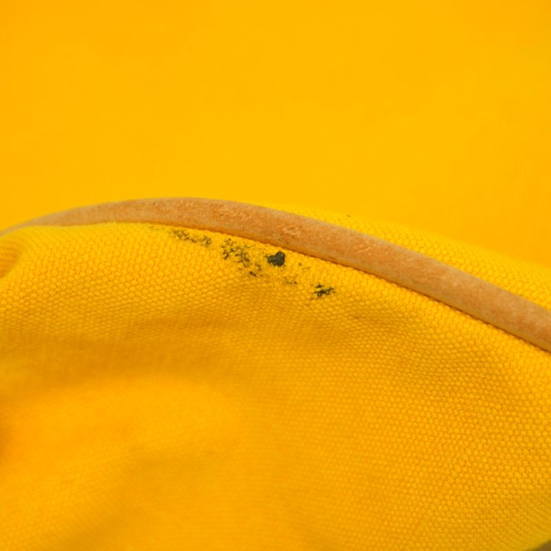 Hermes Shoulder Bag Porochon Mimir PM Canvas Yellow Gold Hardware Women