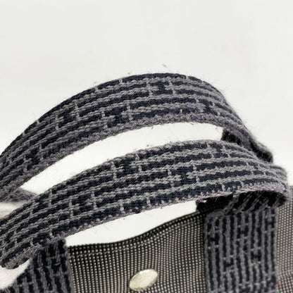 Hermes Tote Bag Yale Line PM Canvas Gray Silver Hardware Women