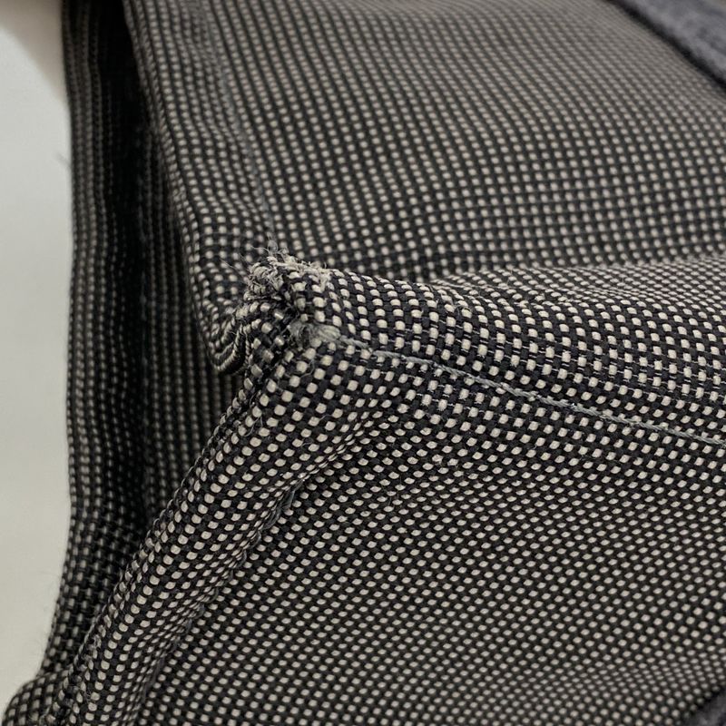 Hermes Tote Bag Yale Line PM Canvas Gray Silver Hardware Women