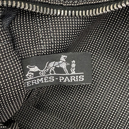 Hermes Tote Bag Yale Line PM Canvas Gray Silver Hardware Women