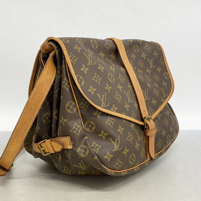 Louis Vuitton Shoulder Bag Monogram Saumur 35 M42254 Brown Ladies