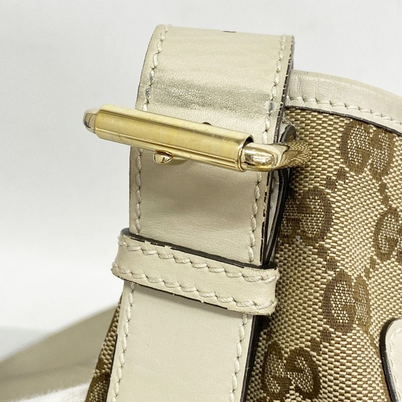 Gucci Shoulder Bag GG Canvas 388930 Canvas Beige Chien Pan Gold Hardware Women