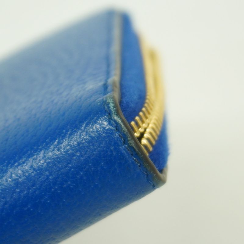 Gucci Long Wallet GG Supreme 701423 PVC Beige Brown Blue Gold Hardware Men