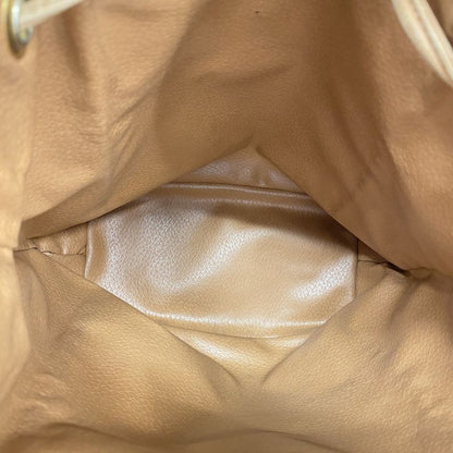 Celine Backpack Daypack Macadam PVC Brown Gold Hardware Women