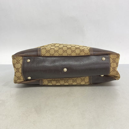 Gucci Tote Bag GG Canvas Princy 163805 Canvas Brown Chien Pan Gold Hardware