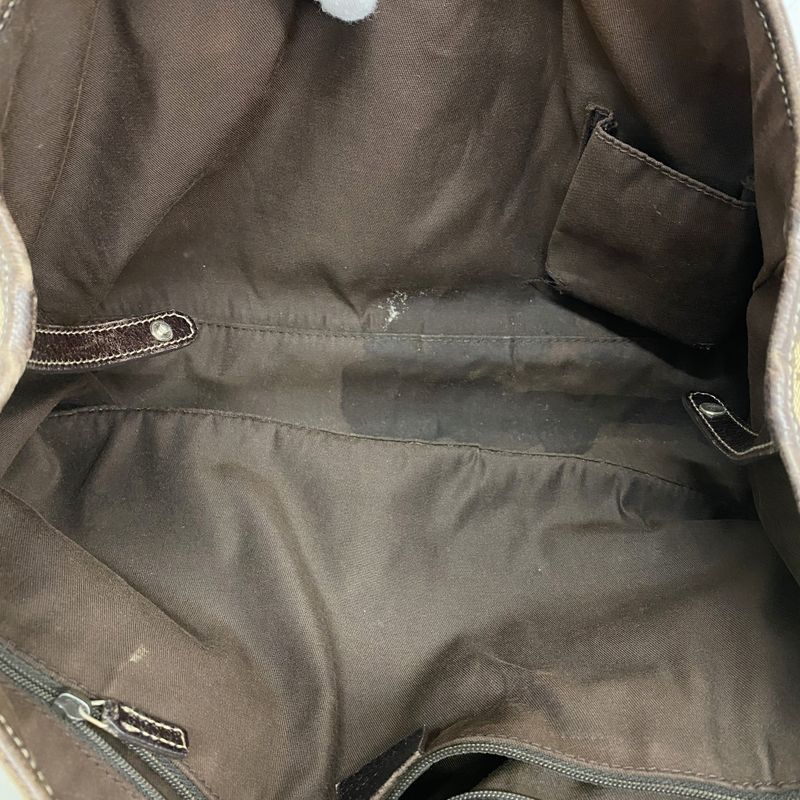 Gucci Tote Bag GG Canvas Princy 163805 Canvas Brown Chien Pan Gold Hardware