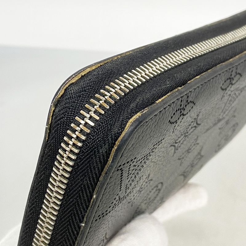 Louis Vuitton Mahina Zippy Wallet M61867 Noir Black Women