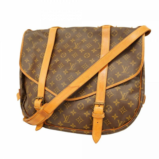 Louis Vuitton Shoulder Bag Monogram Saumur 43 M42252 Brown Ladies