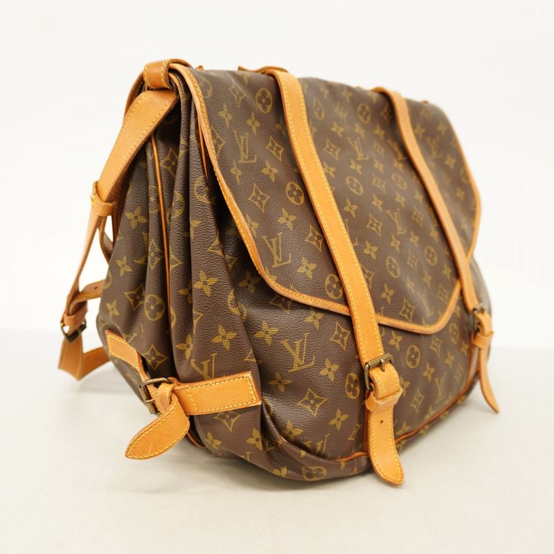 Louis Vuitton Shoulder Bag Monogram Saumur 43 M42252 Brown Ladies