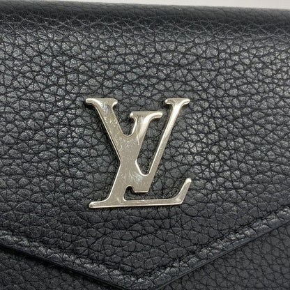 Louis Vuitton Portefeuille Lock Mini M63921 Noir Black Women