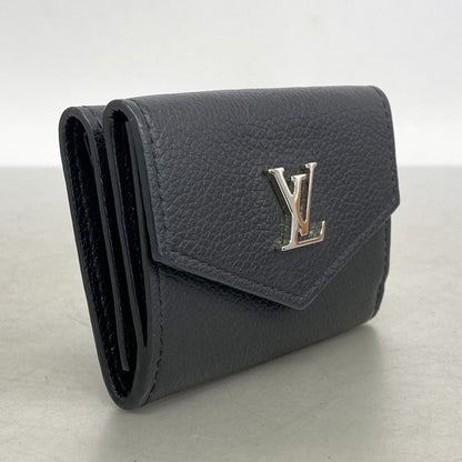 Louis Vuitton Portefeuille Lock Mini M63921 Noir Black Women