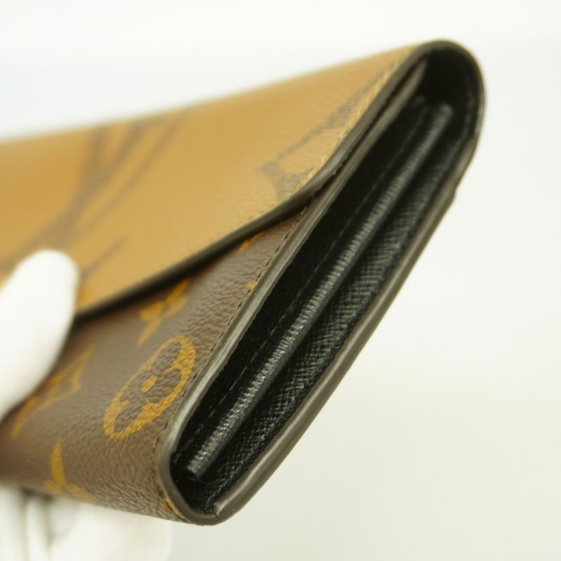 Louis Vuitton Long Wallet Monogram Giant Reverse Portefeuille Sarah M80726