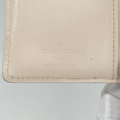 Louis Vuitton Wallet Vernis Porte Monnaie Viennois M91314 Marshmallow Pin Cles