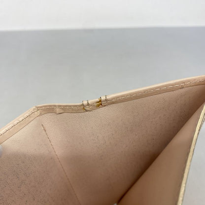 Louis Vuitton Wallet Vernis Porte Monnaie Viennois M91314 Marshmallow Pin Cles