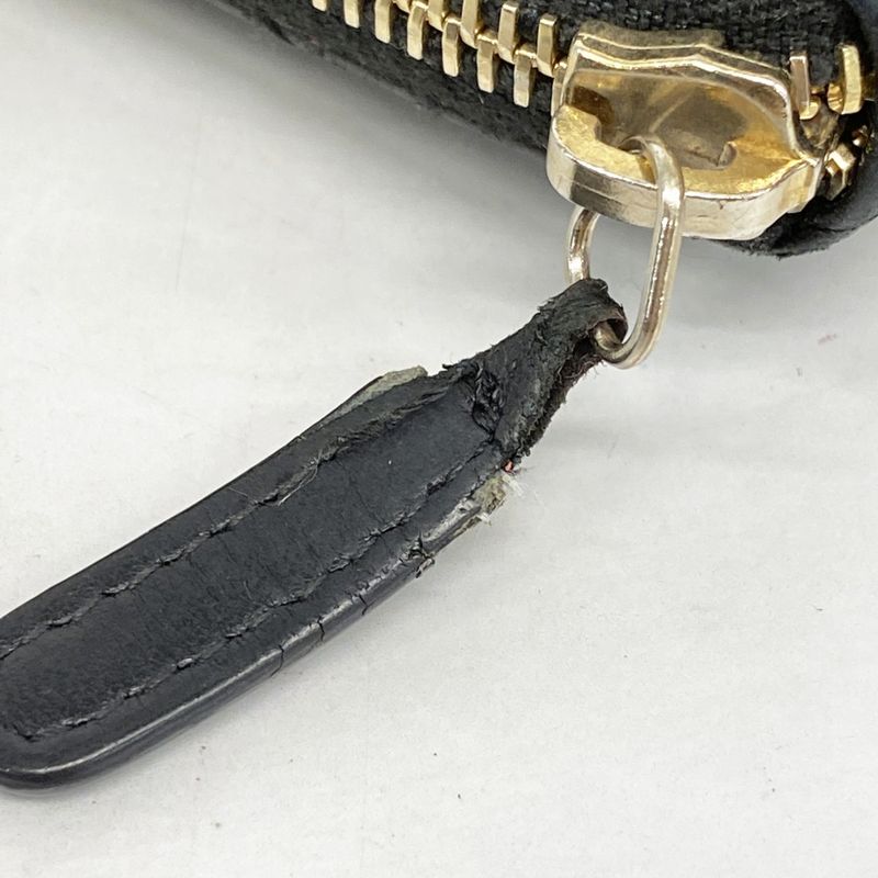 Chanel Long Wallet Matelasse Lambskin Black Chien Pan Gold Hardware Women