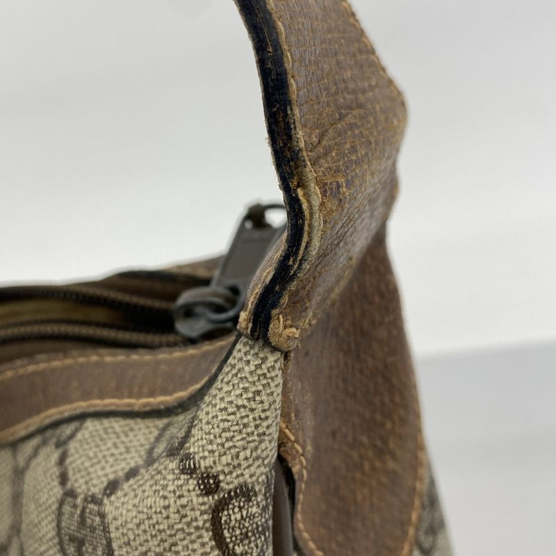 Gucci Shoulder Bag GG Supreme Sherry Line 68 001 3840 PVC Brown Gold Hardware