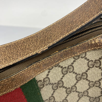 Gucci Shoulder Bag GG Supreme Sherry Line 68 001 3840 PVC Brown Gold Hardware