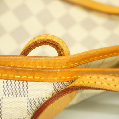 Louis Vuitton Tote Bag Damier Azure Neverfull MM N41361 White Ladies