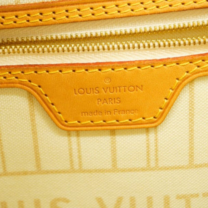 Louis Vuitton Tote Bag Damier Azure Neverfull MM N41361 White Ladies