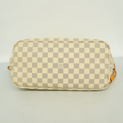 Louis Vuitton Tote Bag Damier Azure Neverfull MM N41361 White Ladies