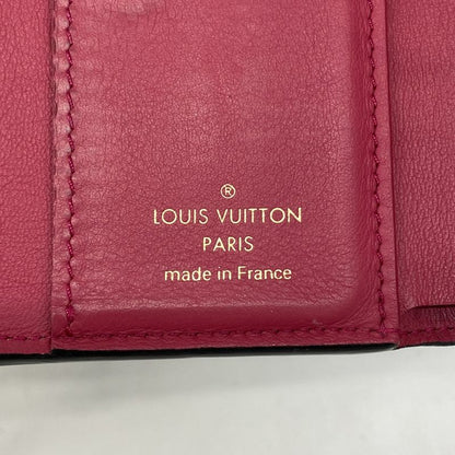 Louis Vuitton Trifold Wallet Taurillon Portefeuille Capucines XS M68587 Noir