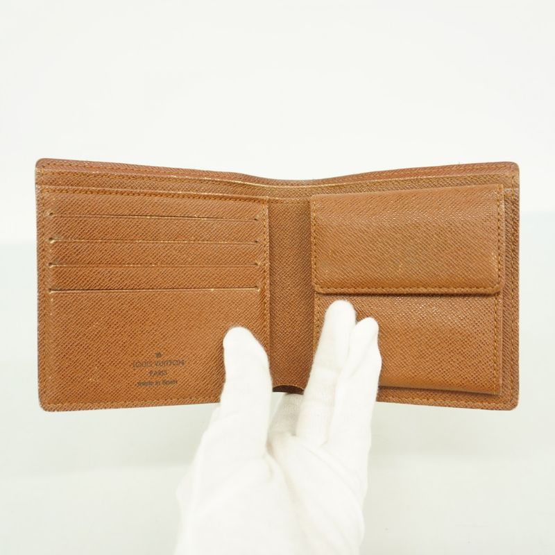 Louis Vuitton Wallet Monogram Portefeuille Marco M61675 Brown Men's