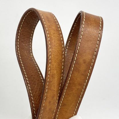 Celine Tote Bag Macadam PVC Brown Gold Hardware Women's