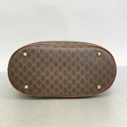 Celine Tote Bag Macadam PVC Brown Gold Hardware Women's