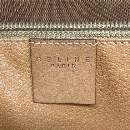 Celine Tote Bag Macadam PVC Brown Gold Hardware Women's