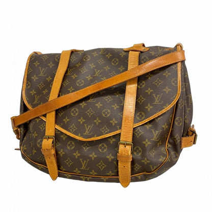 Louis Vuitton Shoulder Bag Monogram Saumur 43 M42252 Brown Ladies