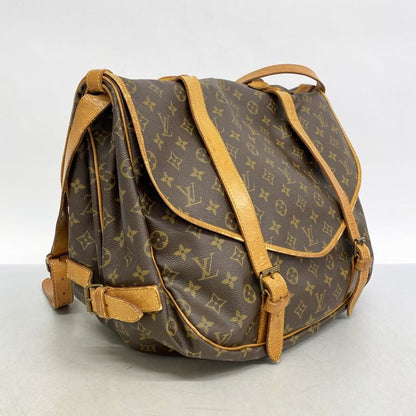 Louis Vuitton Shoulder Bag Monogram Saumur 43 M42252 Brown Ladies