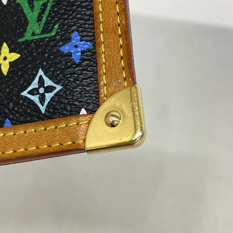 Louis Vuitton Coin Case Monogram Multicolor Pochette Cles M92654 Noir Black