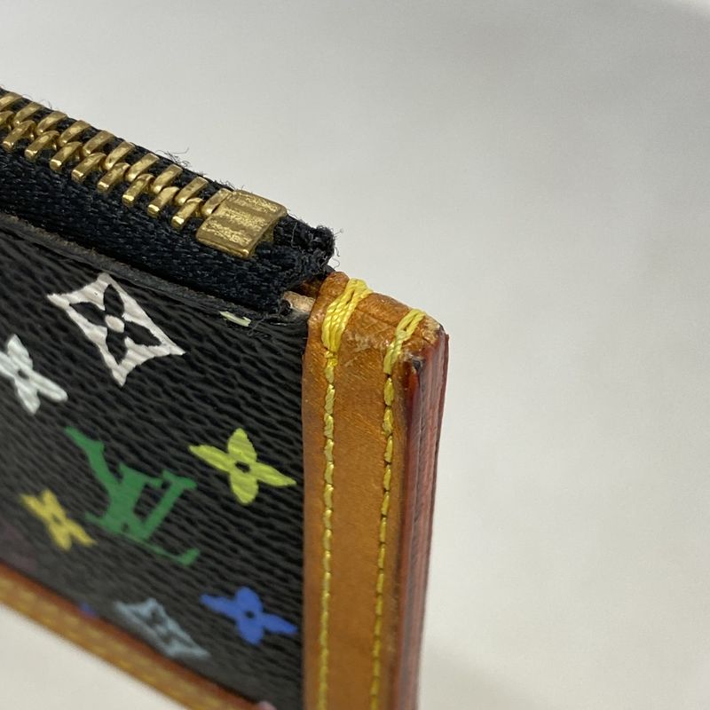 Louis Vuitton Coin Case Monogram Multicolor Pochette Cles M92654 Noir Black